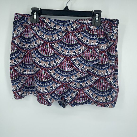 Pink Republic Pants - Pink Republic Women's Geometric Skort Multicolor Shorts Medium